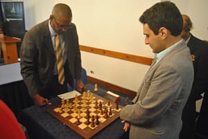 1st Move with Hon. Chief Justice and GM Elshan Moradiabadi