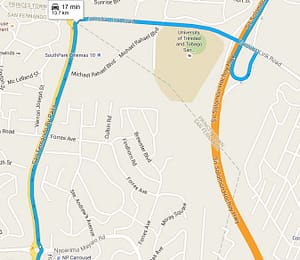 San Fernando Exit Map